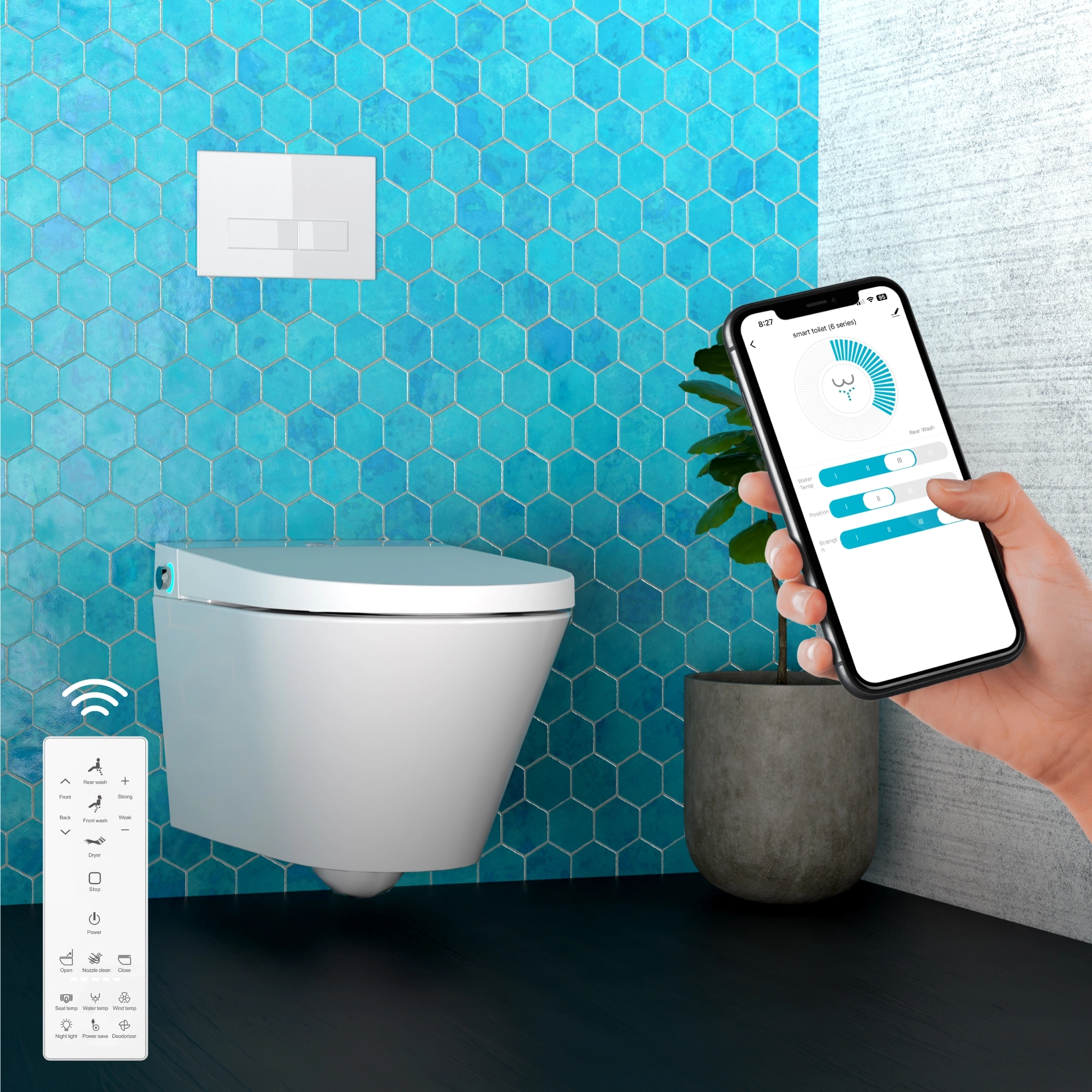 AquaEdge Wall-Mounted Bidet